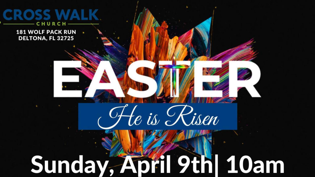Easter Sunday Cross Walk Church Deltona, Florida